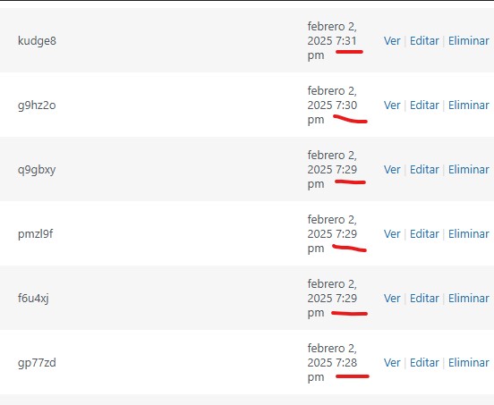 Ejemplo de envío de formularios minuto a minuto de manera sistemática haciendo Phishing.